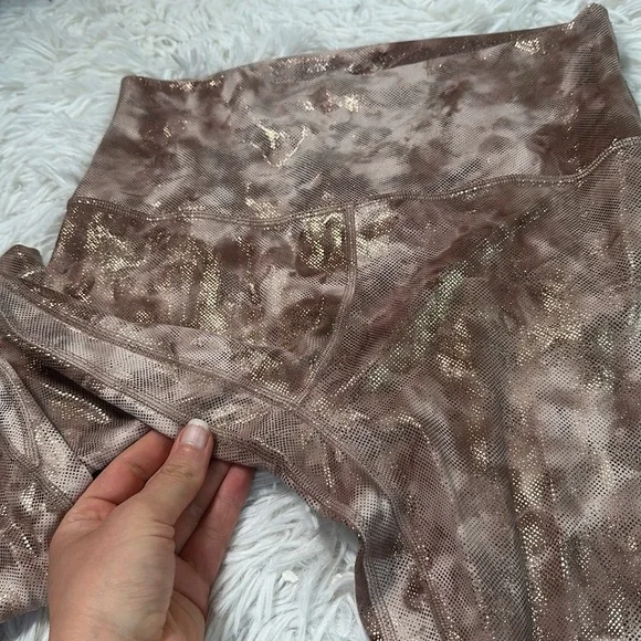 Lululemon Align High-Rise Pant 25" *Shine Diamond Dye Misty Shell Cacao Diffuse - Picture 2 of 6